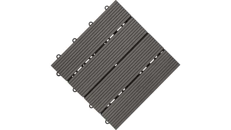 planeo WPC patio tile anthracite 30x30 cm - 6 pce.