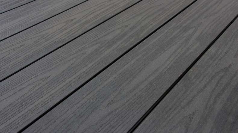planeo TitanWood - solid plank dark grey antique aged/brushed