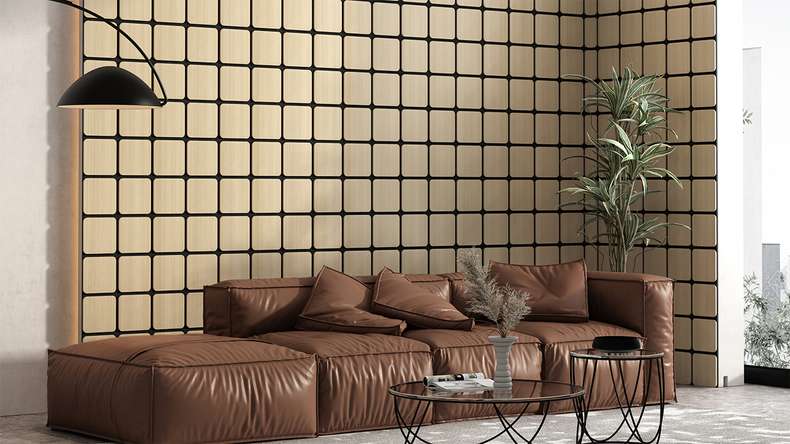 Skaben acoustic panels SilentWall - square natural light oak - 60 x 58.5 cm