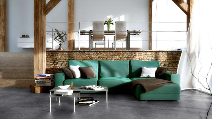 Gerflor PVC flooring - PRIMETEX LEONE ANTHRACITE - 2133