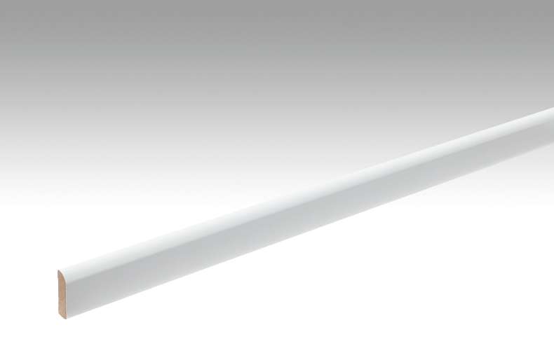 MEISTER Skirtings Uni white glossy DF 324 - 2380 x 25 x 6 mm (200007-2380-02222)