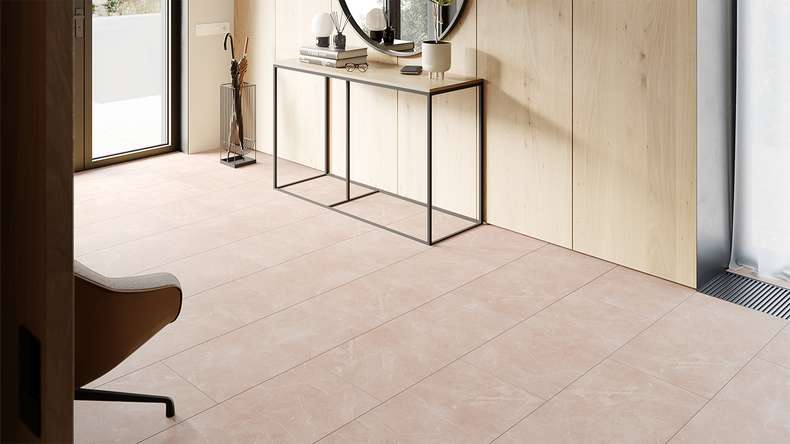 planeo Rigid click vinyl - Stone Botticino light Matt | Impact sound insulation integrated (100P2911MT)