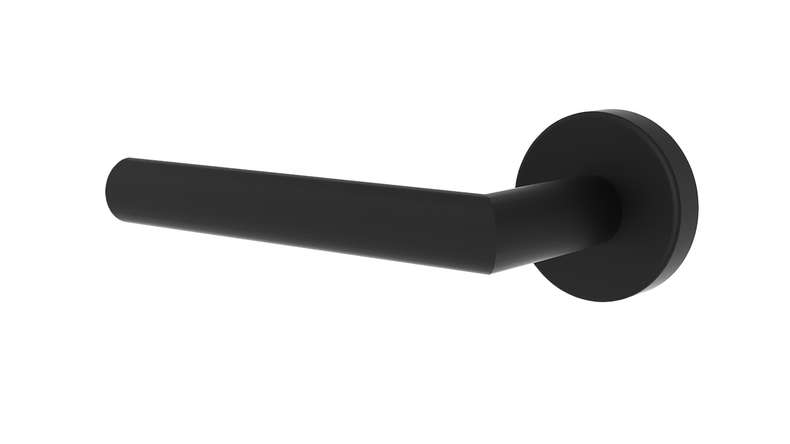 planeo Edelwerk EasyLock NEO door handle matt black | Without keyhole drilling