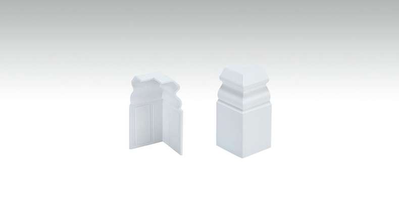 Outside corners self-adhesive for skirting board F100201AB Alt-Berlin White 18 x 60 mm (9062152001)