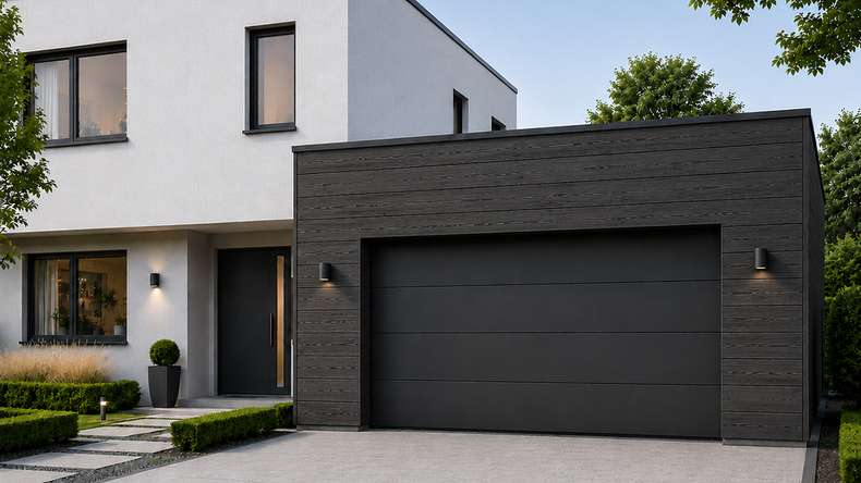 planeo NOVA – WPC CoEx Classic façade panel, Black, 2.90 m