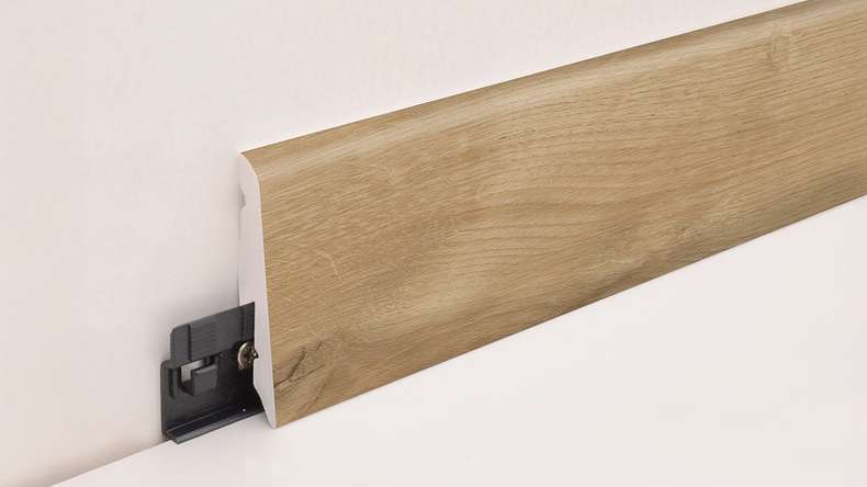 planeo skirting board SolutionX 2in1 - 2400 x 14 x 58 mm Classic Oak (SL0072)