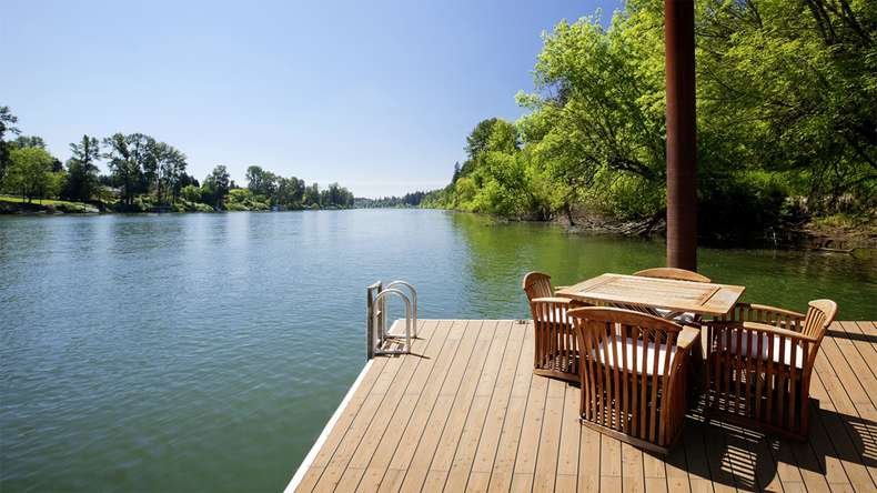 TerraWood wooden decking - Canadian larch - smooth on both sides