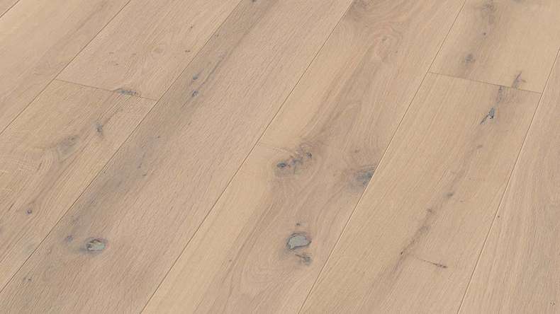 MEISTER Parquet Flooring - Longlife PD 400 Oak authentic cream white (500005-2200180-09031)