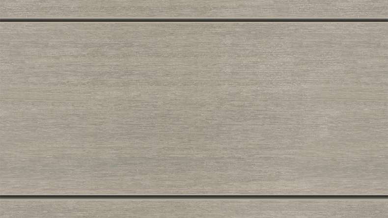 planeo MAXLine Nature - WPC CoEx coated XL decking board hollow chamber - light grey 3m textured/smooth brushed