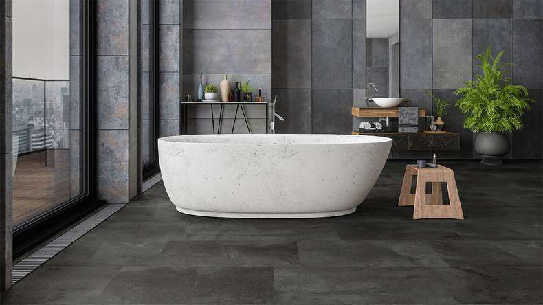 Gerflor Klick Vinyl - Senso Clic 3 Shale Black | Made in France (61221297)