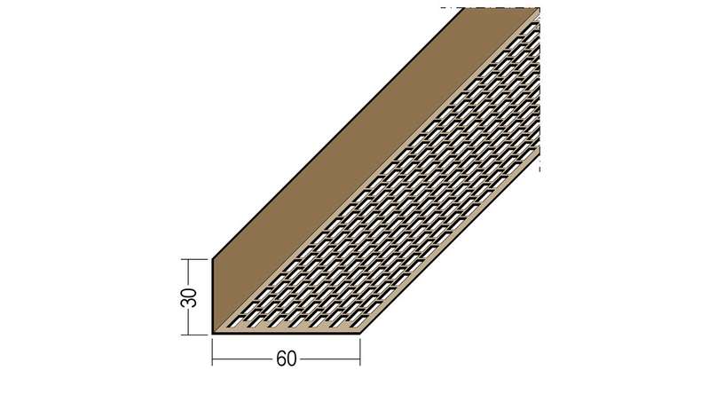 planeo Protect ventilation angle profile - LÜW 30x60x2500mm black