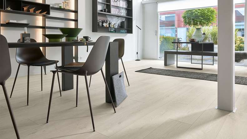 MEISTER Design flooring MeisterDesign. next DL 500 S - 07124 Oak mountain white | Impact sound insulation integrated (400055-2052220-07124)