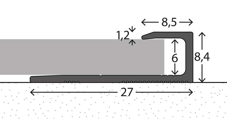 planeo end profile 441 - 270 cm