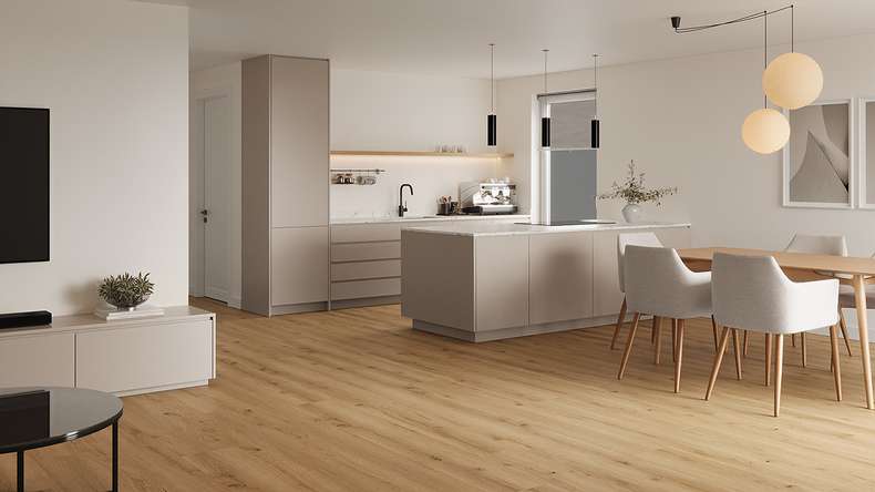 Lys&Land Rigid Klick Vinyl - Fjordline XL Oak Lumea 1.83m long XL plank | integrated footfall sound insulation (SP183-11)
