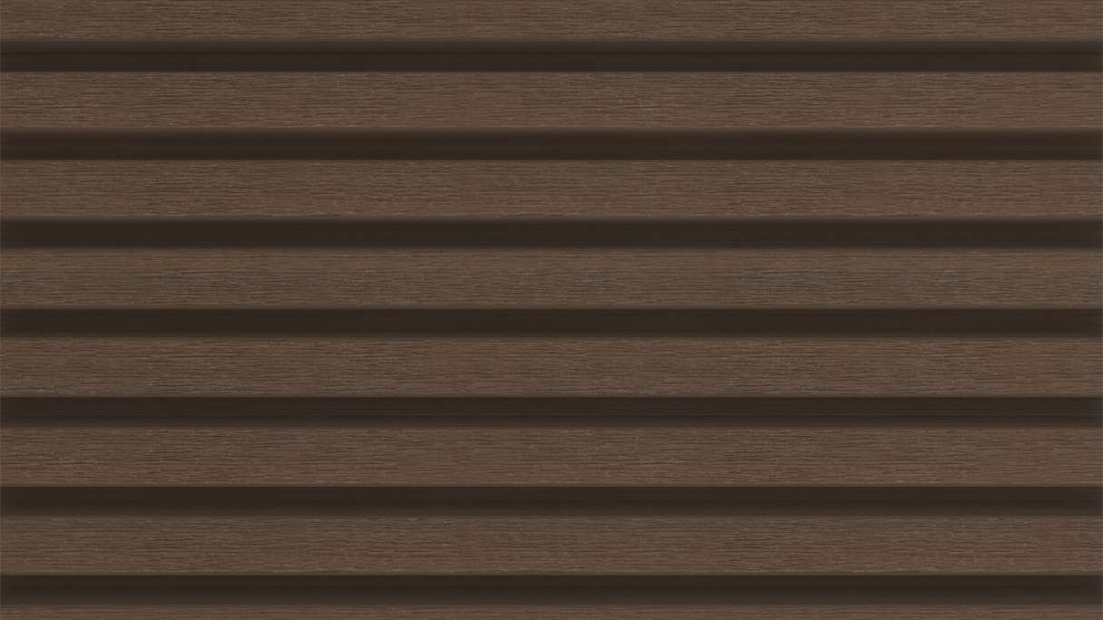 planeo LINEA Slim – WPC CoEx cladding, Ipe Brown, 2900 x 215 mm