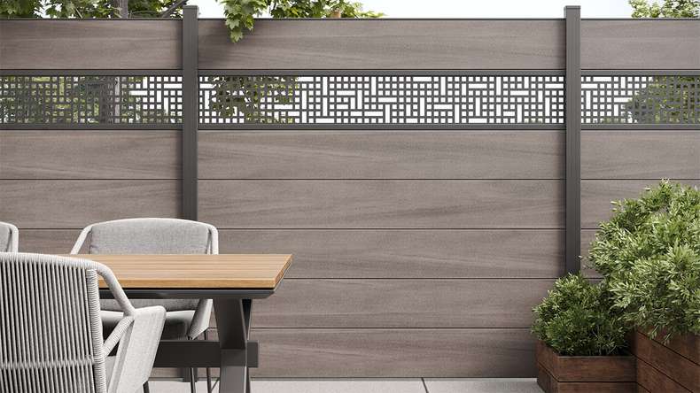 planeo Solid - design insert Flake Alu 15 anthracite powder-coated