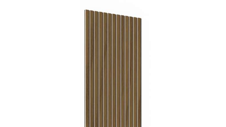 planeo acoustic panels - walnut 2480 x 600 x 21.5 mm | fire-retardant