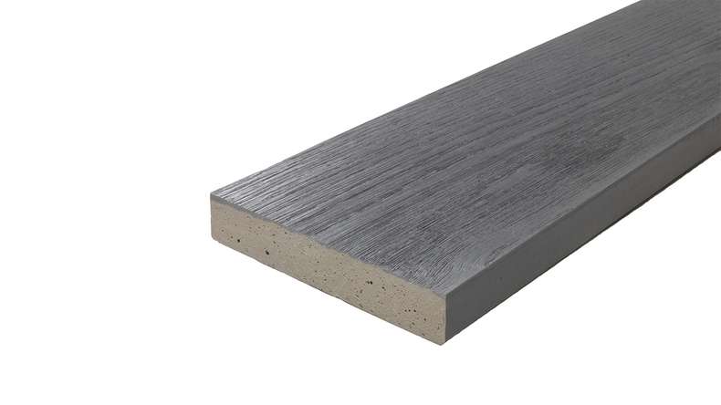 planeo Authoria PureBoard solid decking - Basalt Grey 3.6m textured