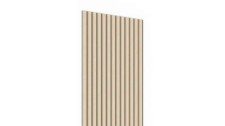 planeo acoustic panels - oak white 2480 x 600 x 21.5 mm | fire-retardant