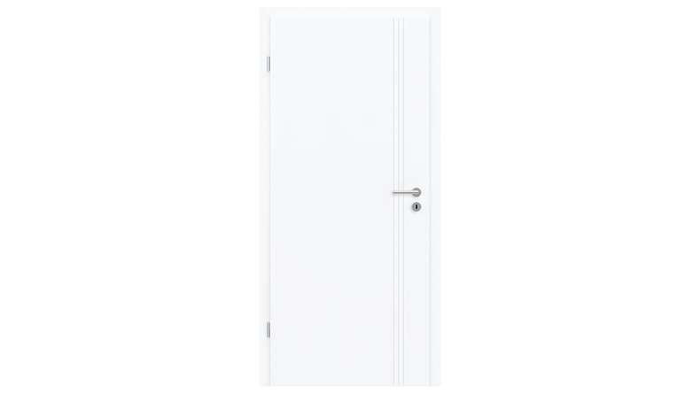 planeo design interior door PUREA Vivo 6 white lacquer 9003 design edge | lacquered - 1985 x 610|735|860|985 mm