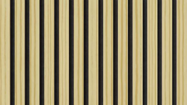planeo acoustic panels - pine 2480 x 600 x 21.5 mm | fire-retardant