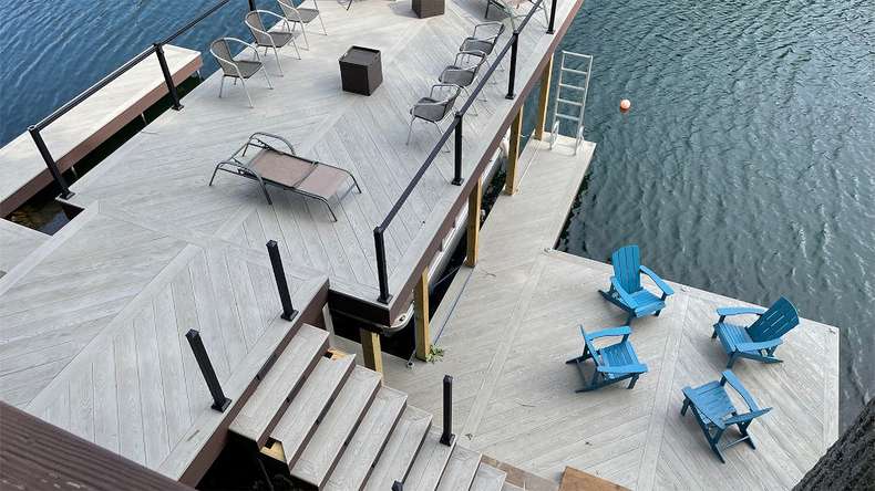 planeo Authoria PureBoard solid decking - Light Grey 3.6m textured