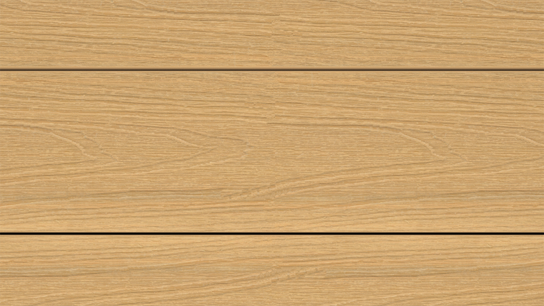 planeo UNIDeck – WPC CoEx-coated decking board, Sand, 3 m – textured/smooth brushed
