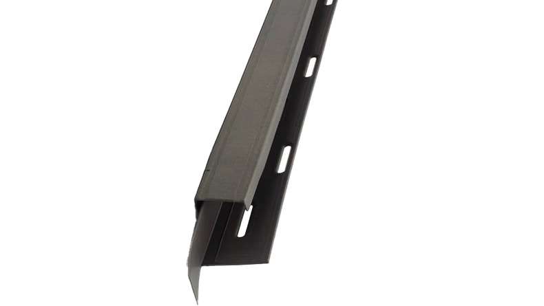 planeo facades Universal U-profile 2-piece Gray Black Blend - 1850 x 50 x 50 mm