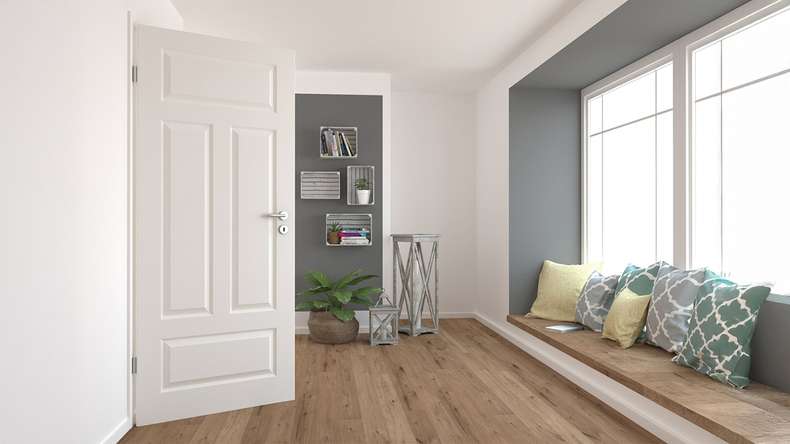 planeo country house interior door VELA Casa 4F AR white lacquer 9010 round edge | lacquered - 1985 x 610|735|860|985 mm
