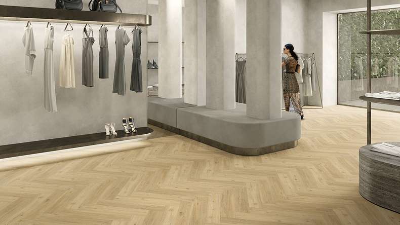 Gerflor Klick Vinyl Rigid - Creation 55 Clic Acoustic HB Ballerina | Impact sound insulation integrated (41920347)