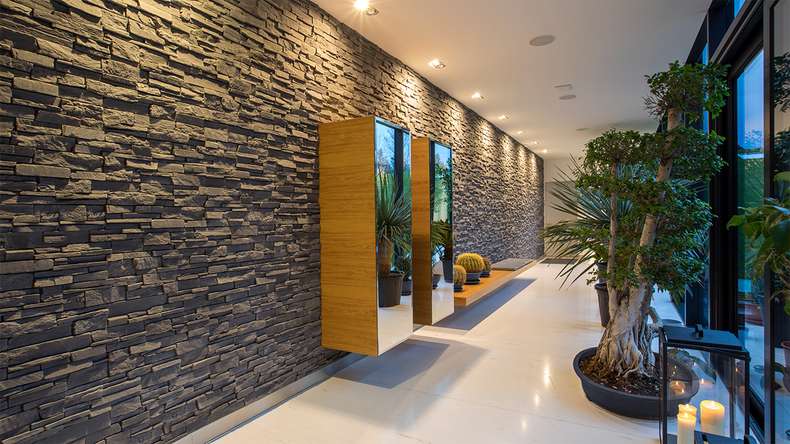 planeo StoneWall Solid stone slips - basalt