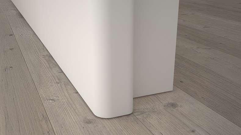 planeo interior door VELA Calma White 9010 Round edge | SMH - 2110 x 610|735|860|985 mm