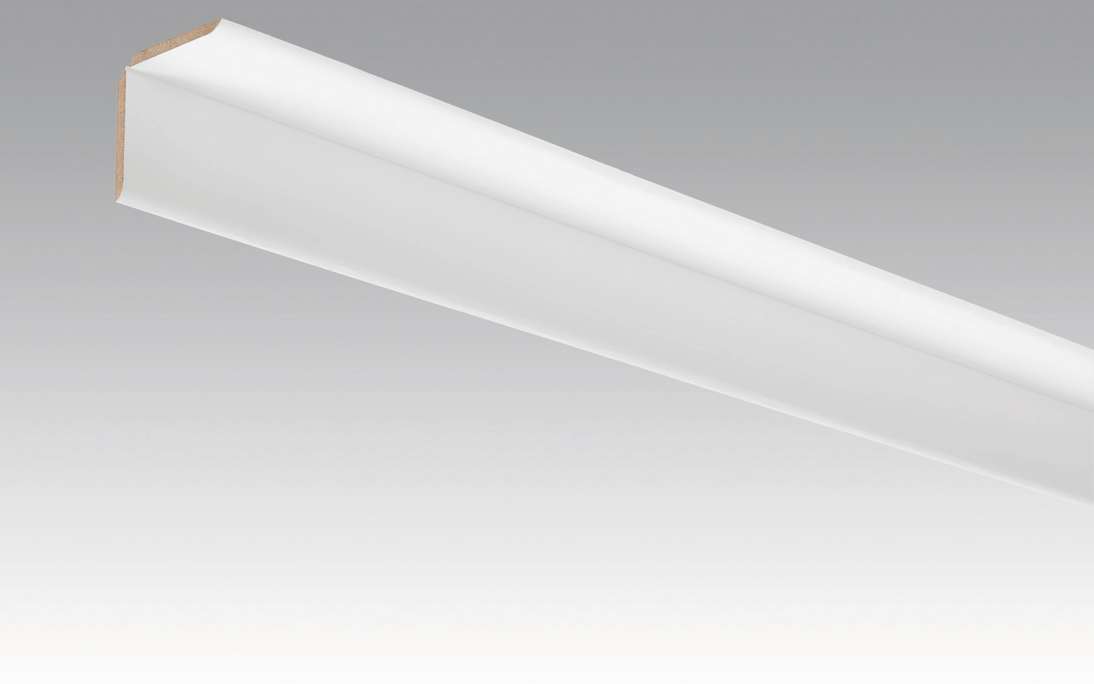 MEISTER Skirting Boards Pleated White paintable DF 2222 - 2380 x 70 x 3.5 mm (200033-2380-02222)