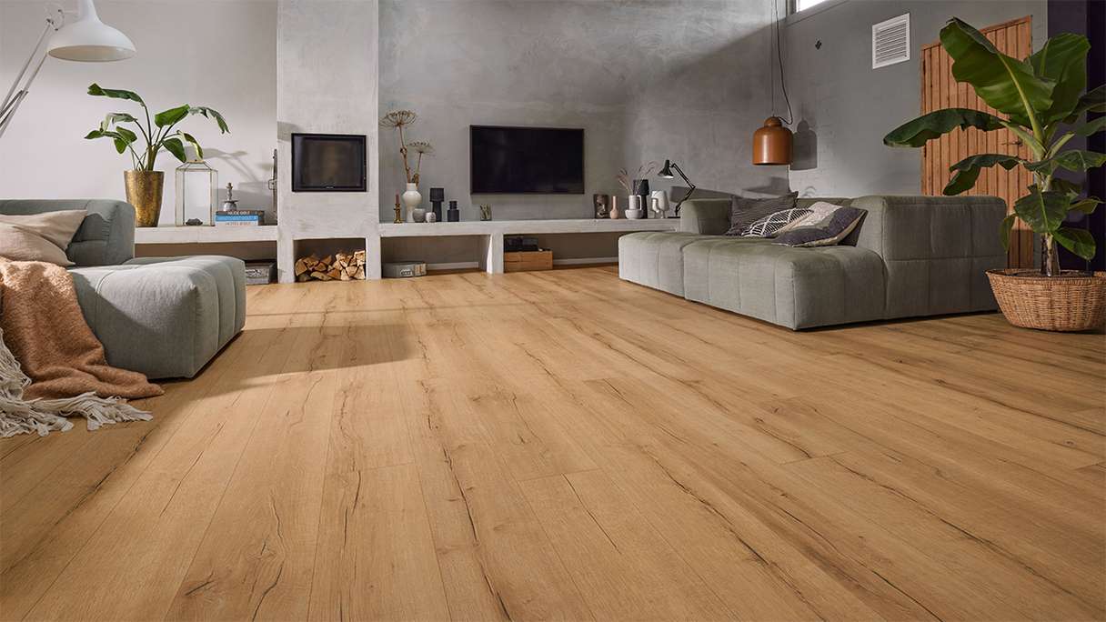 MEISTER Design flooring MeisterDesign. next DL 500 S - 07114 Natural reclaimed oak | Impact sound insulation integrated (400055-2052220-07114)