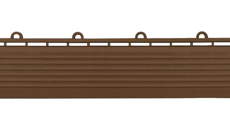 planeo Seitenteil für 30 x 30 cm Klickfliesen - braun mit Öse