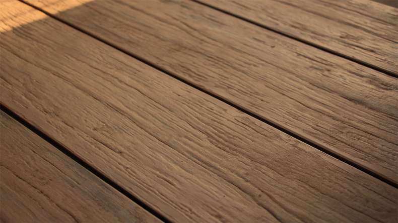 planeo TitanWood - solid plank dark brown antique aged/brushed