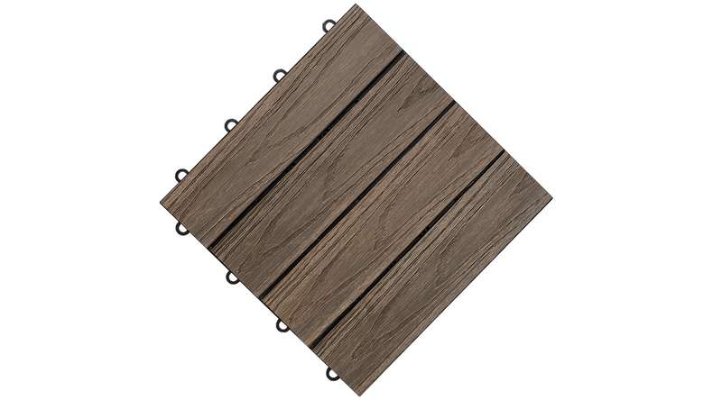 planeo click tile WPC 3D - brown