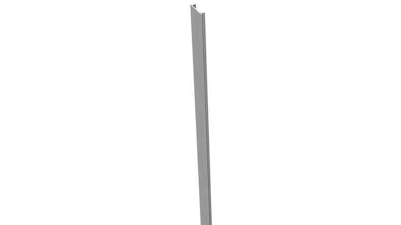 planeo Alumino - post cover strip silver grey 190cm 7x7 and 9x9cm