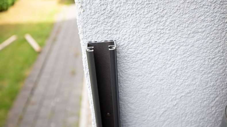 planeo Solid - aluminium universal skirting anthracite 200 cm