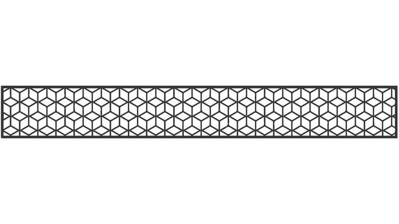 planeo Gardence – Designer insert 1800 x 300 x 1.5 mm, anthracite