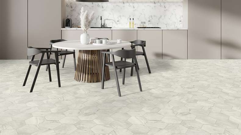 Gerflor CV flooring – TEXLINE Nature 2381 Hexa Cream