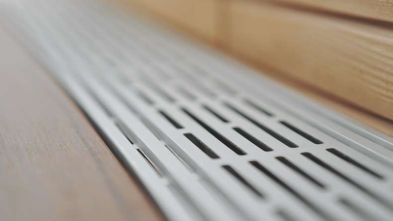 planeo terrace ventilation grille - ventilation profile 1200x150x20mm