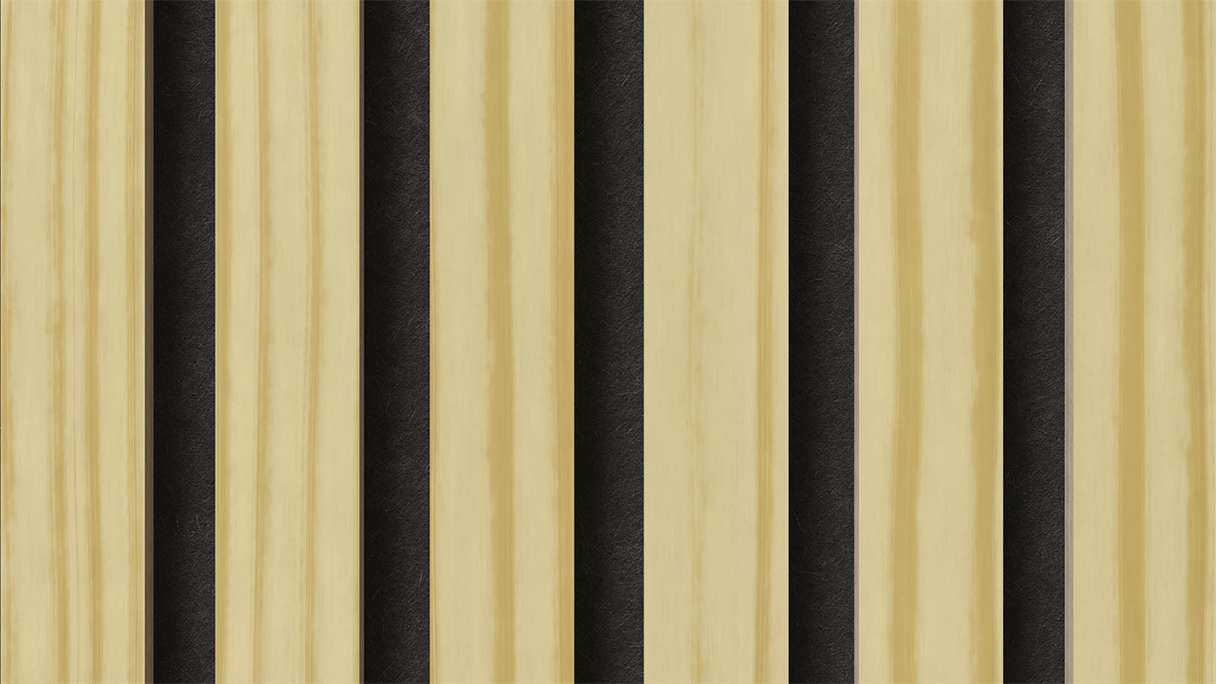 planeo acoustic panels - pine 2480 x 600 x 21.5 mm | fire-retardant