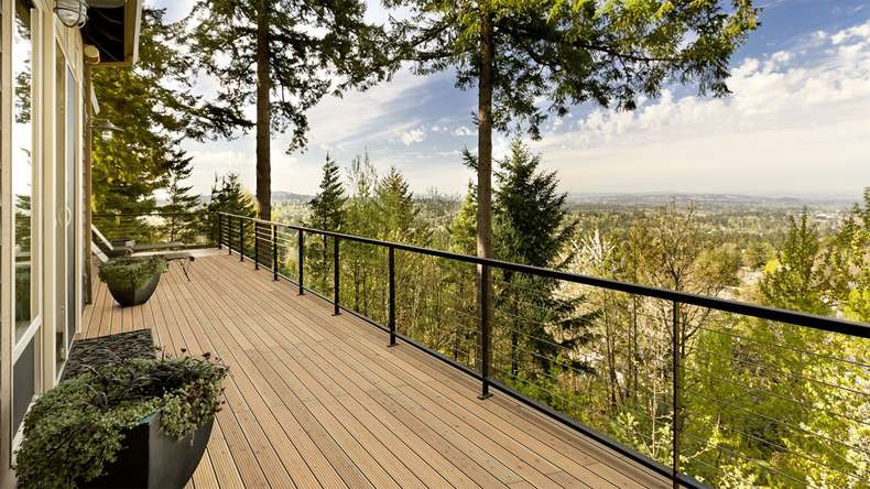 TerraWood wooden decking - Canadian larch - grooved / grooved