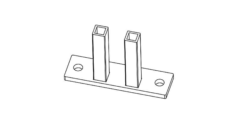 planeo Fassado - construction foot made of galvanised steel