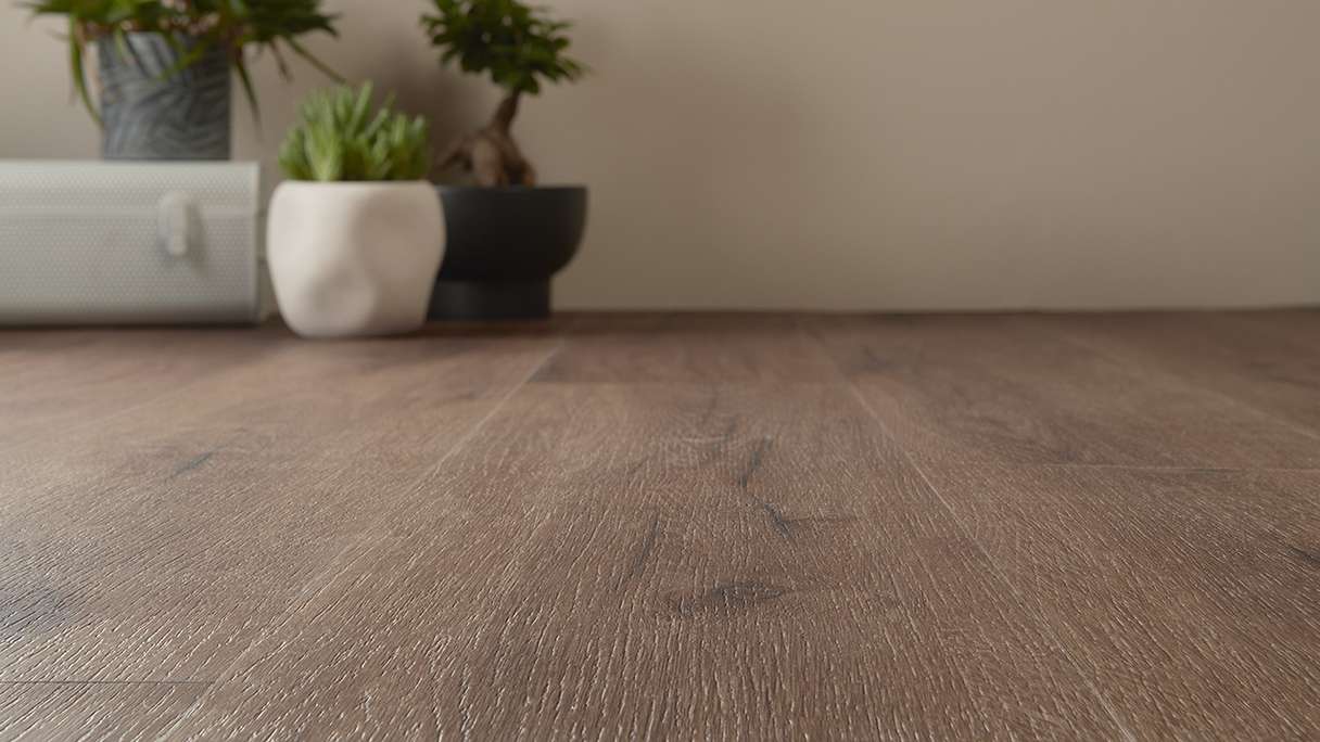 Gerflor Klick Vinyl Rigid - Creation 40 Clic Acoustic Cedar Dark Brown | Impact sound insulation integrated (61311605)