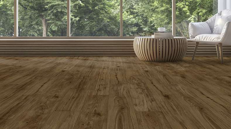Gerflor adhesive vinyl - Creation 70 City Oak Dark Brown