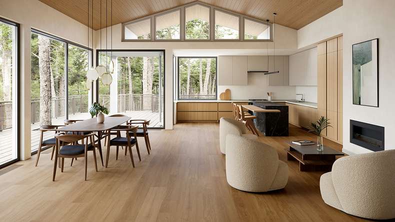planeo WPC click vinyl - PUREtec MAX 70 EIR Warm Light Oak | Impact sound insulation integrated (RP-A50-8)