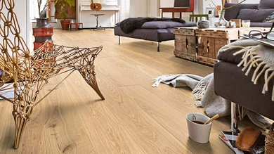 MEISTER Parquet Flooring - Longlife PD 400 Oak lively natural light (500005-2200180-09023)