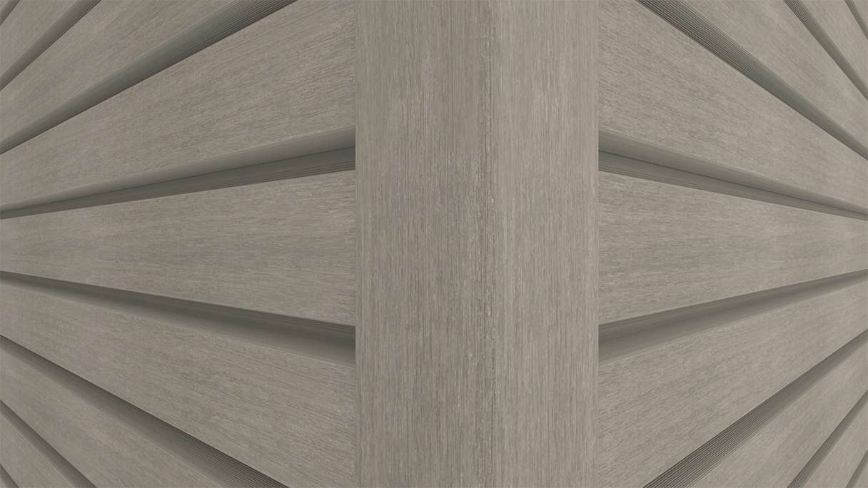 planeo LINEA Wide – WPC CoEx cladding, light grey, 2900 x 181 mm